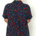 پیراهن مردانه لینن سرمه ای برگ - Image 5