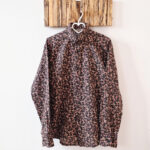 پیراهن لینن مردانه آستین بلند طوسی