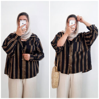 شومیز پری خط دار
