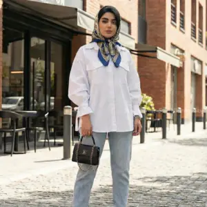 شومیز لینن ساده زنانه