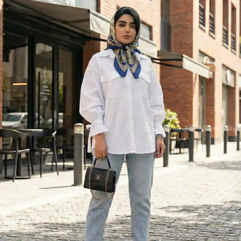 شومیز لینن ساده زنانه