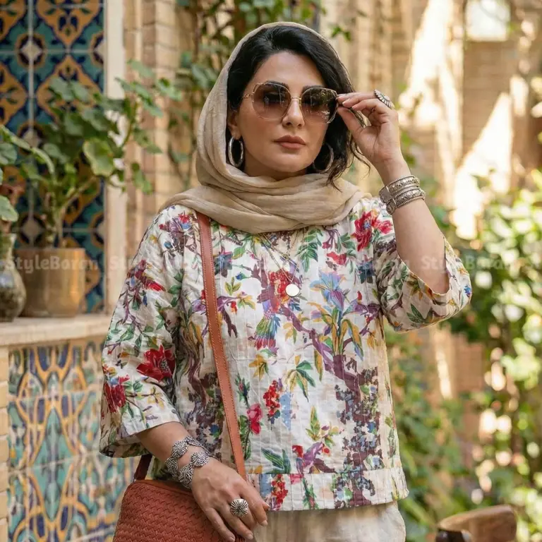 شومیز باتیک هندی الینا