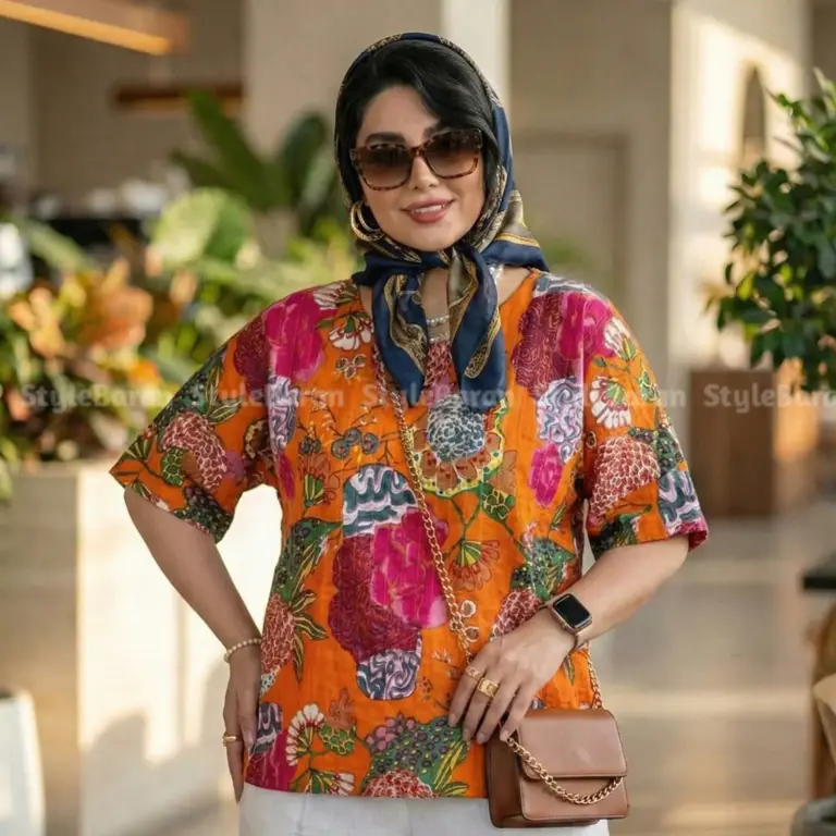 شومیز باتیک هندی آوین