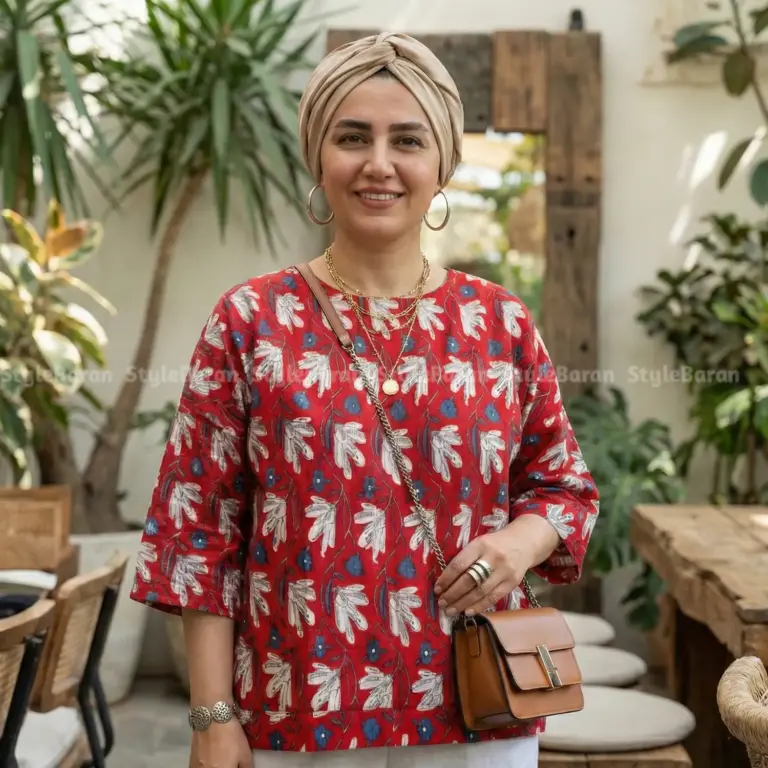 شومیز باتیک هندی آلما